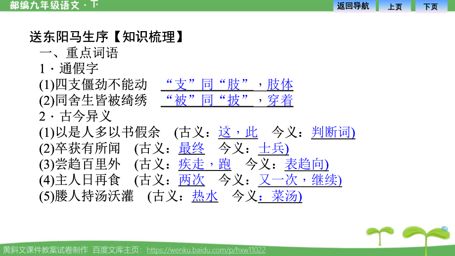 部编本九下送东阳马生序知识梳理巩固背诵课件.pptx_第2页