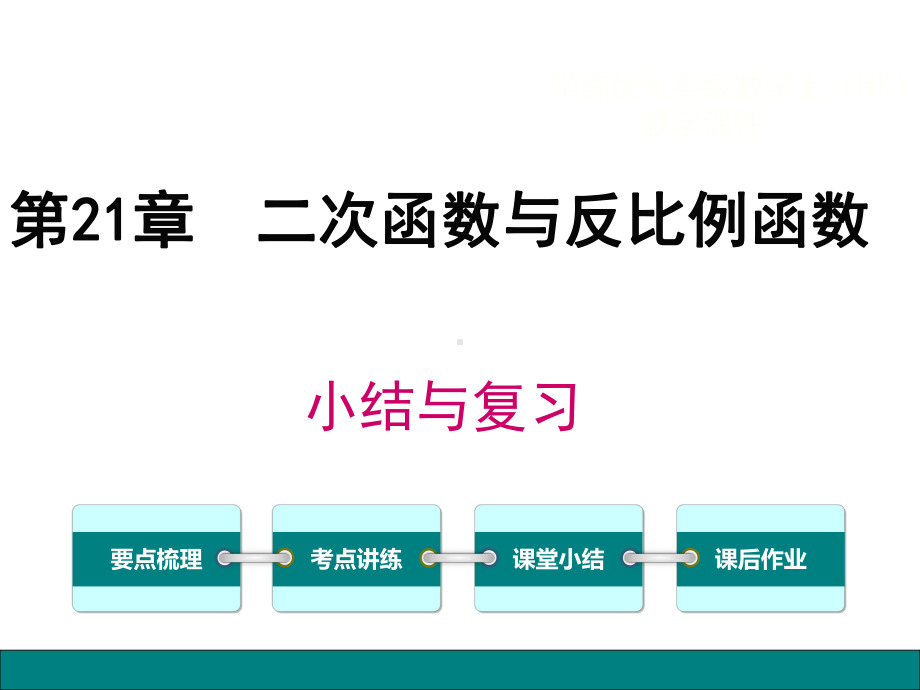 第21章-二次函数与反比例函数复习课件.pptx_第1页