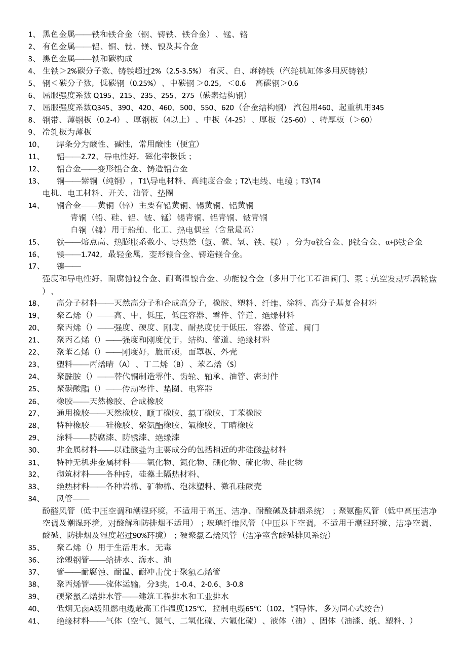 二级建造师机电实务重点记忆点(DOC 11页).docx_第1页