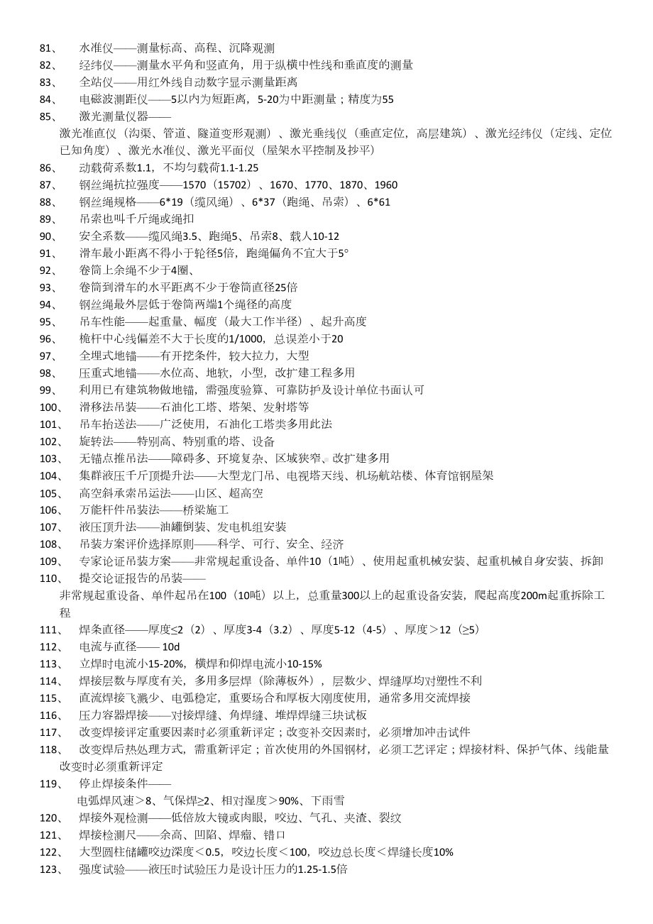 二级建造师机电实务重点记忆点(DOC 11页).docx_第3页