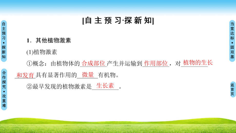 生物新课堂同步苏教版必修三课件：242-其他植物激素及其应用.ppt_第3页