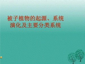 被子植物的起源课件.ppt