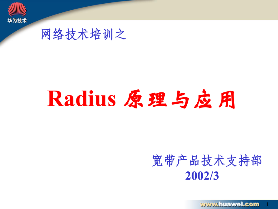 Radius原理与应用培训.ppt_第1页