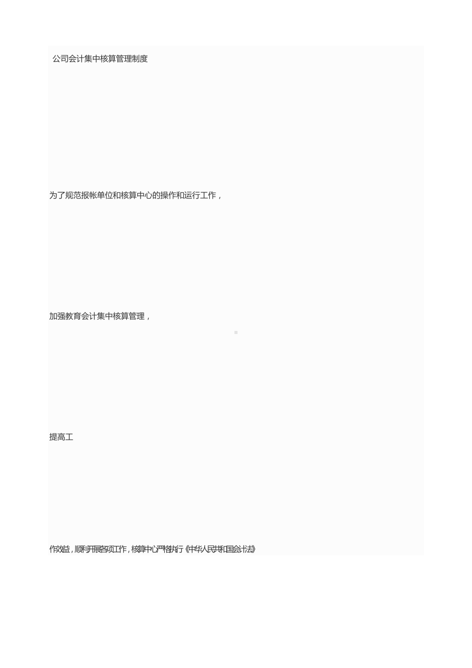 公司会计集中核算管理制度(DOC 118页).docx_第1页