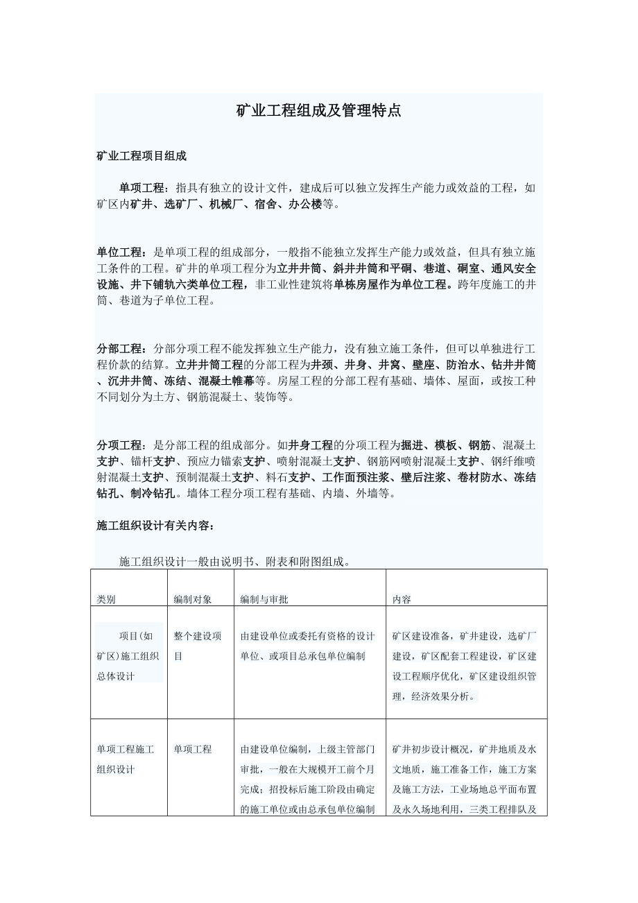 一级建造师矿业工程实务案例复习自己总结(DOC 17页).doc_第1页