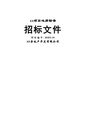 勘查招标文件及配套合同(DOC 42页).docx