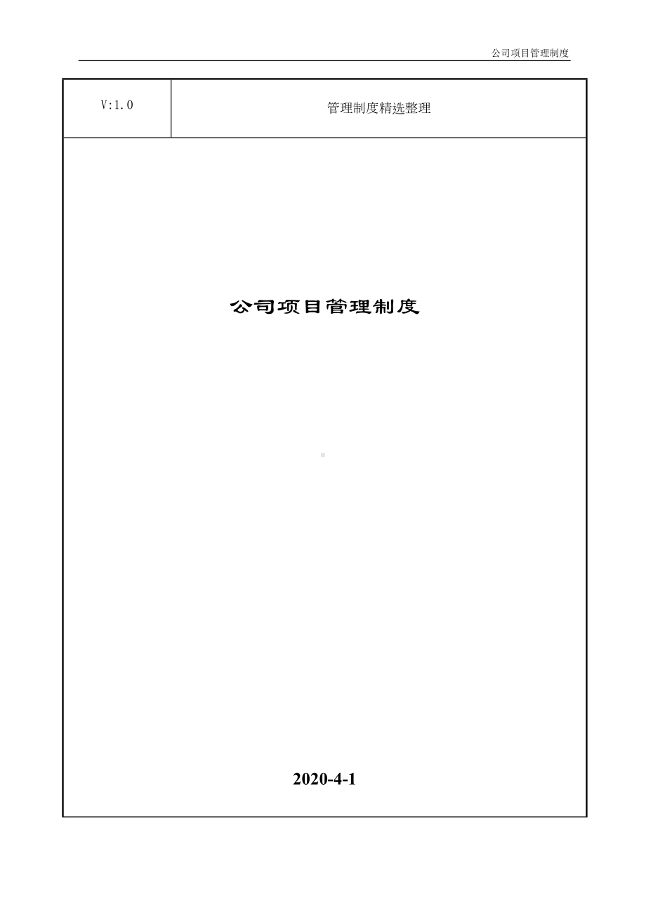 公司项目管理制度(DOC 13页).doc_第1页