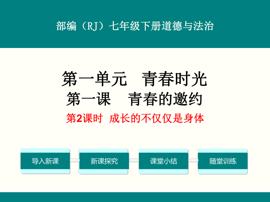 部编人教版七年级下册道德与法治《成长的不仅仅是身体》课件.ppt_第1页