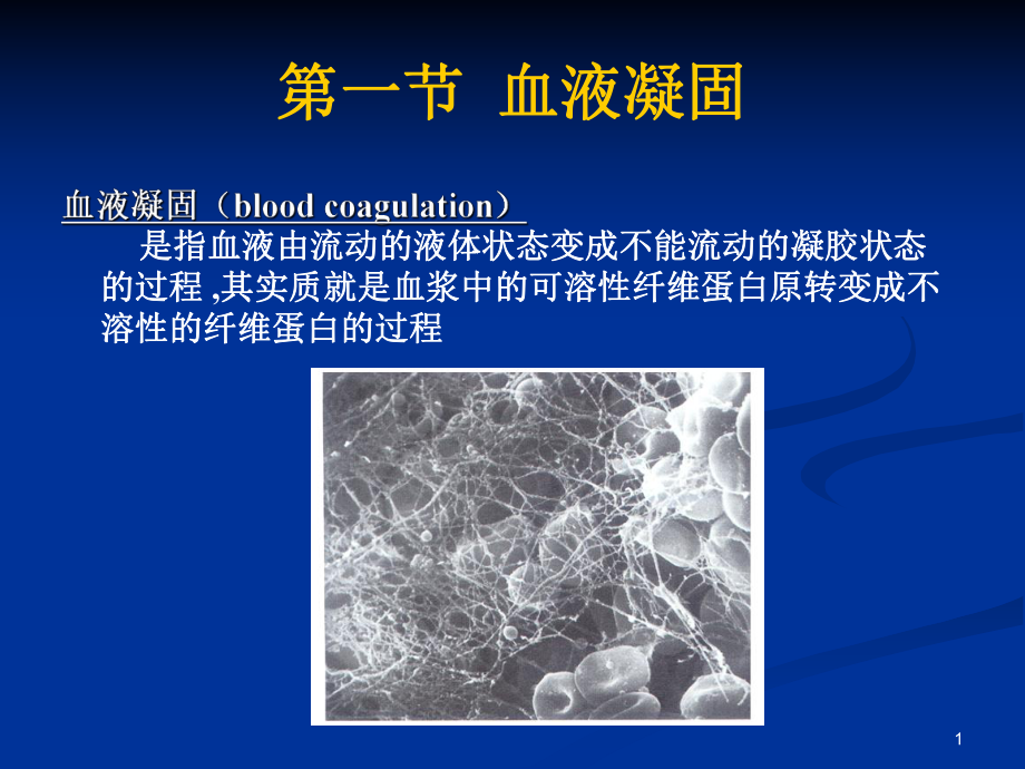 血液凝固和纤维蛋白溶解8年制临床医学生理学2版Chapt7课件.pptx_第1页