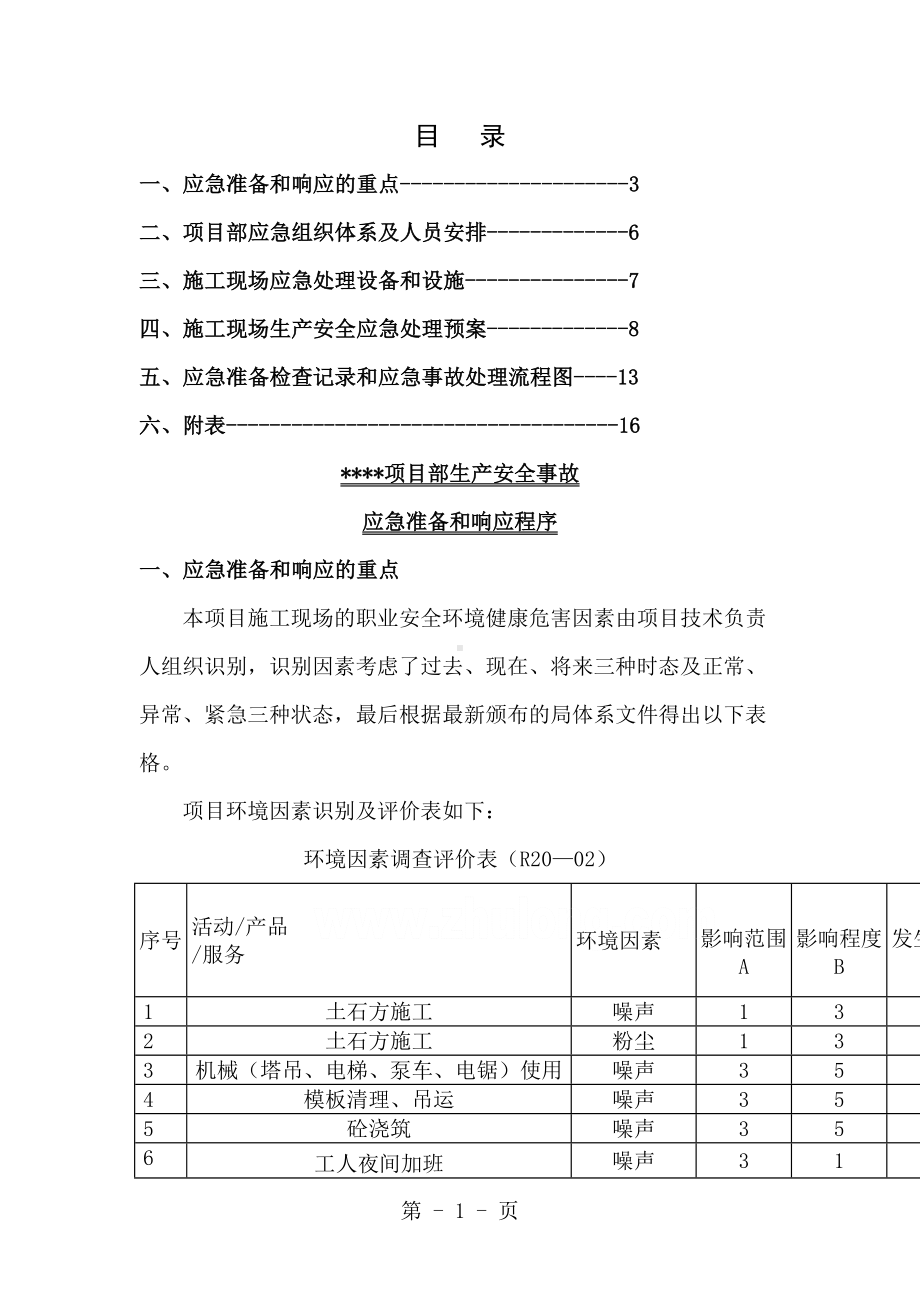 办公楼安全事故应急预案(DOC 26页).doc_第1页