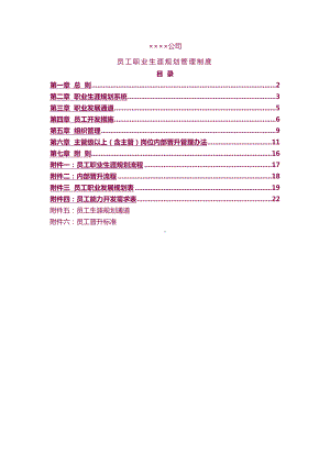 （5A文）公司员工职业生涯规划管理制度(DOC 39页).doc