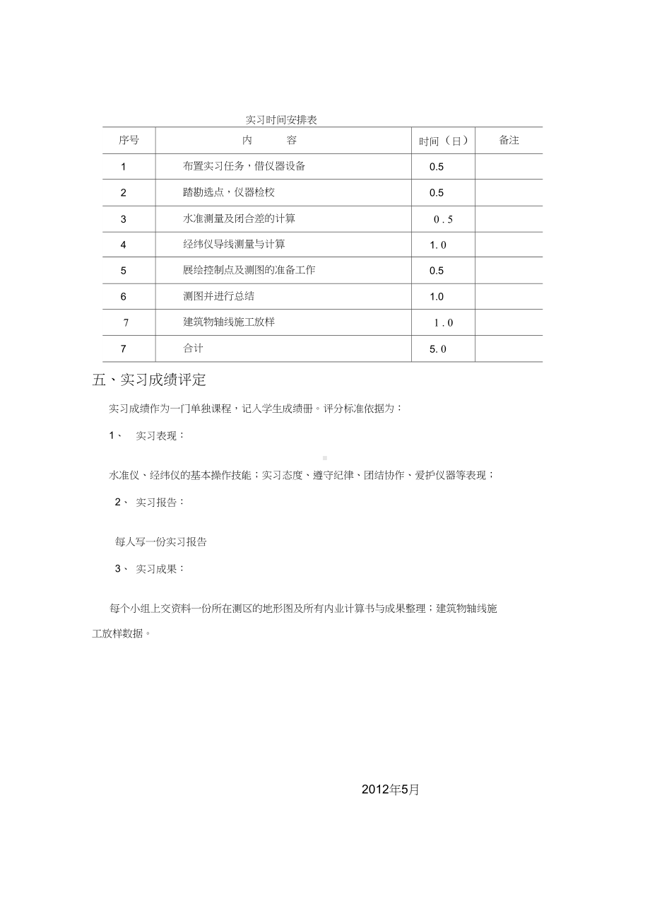 土木工程测量实习任务书(DOC 17页).docx_第2页