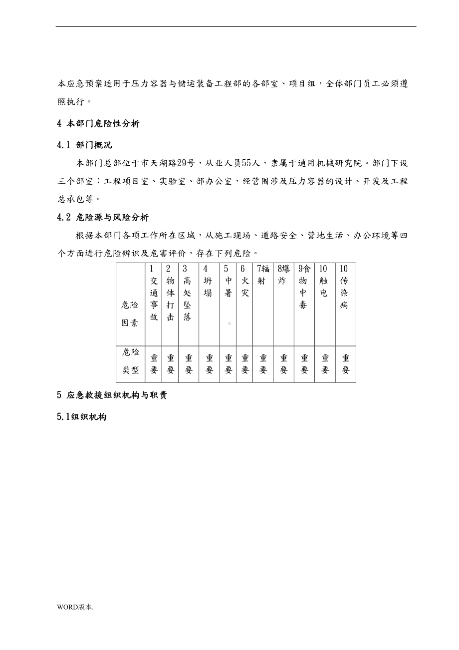 压力容器与储运装备工程部事故应急预案(DOC 28页).doc_第3页