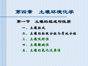 第四章-土壤环境化学9课件1.ppt