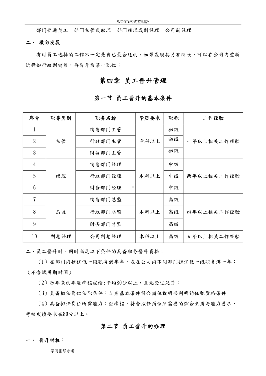 公司员工晋升管理制度汇编(完整版)(DOC 17页).doc_第2页