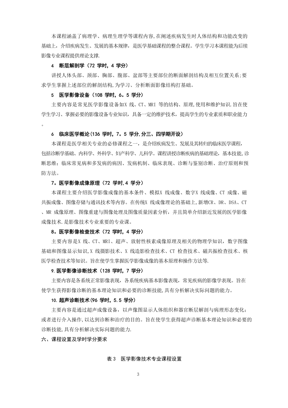 医学影像技术专业人才培养方案.docx_第3页