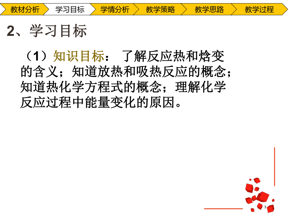 苏教版化学选修四说课课件：11化学反应中的焓变2.pptx_第3页