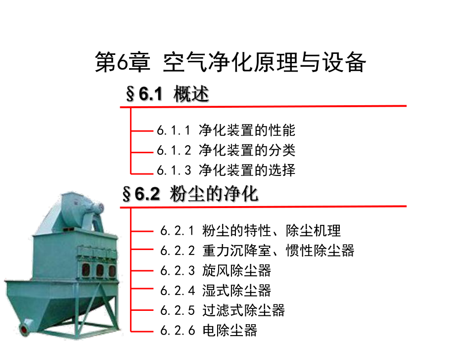 第6章--空气净化原理与设备-《通风工程(第2版)》教学课件.ppt_第1页