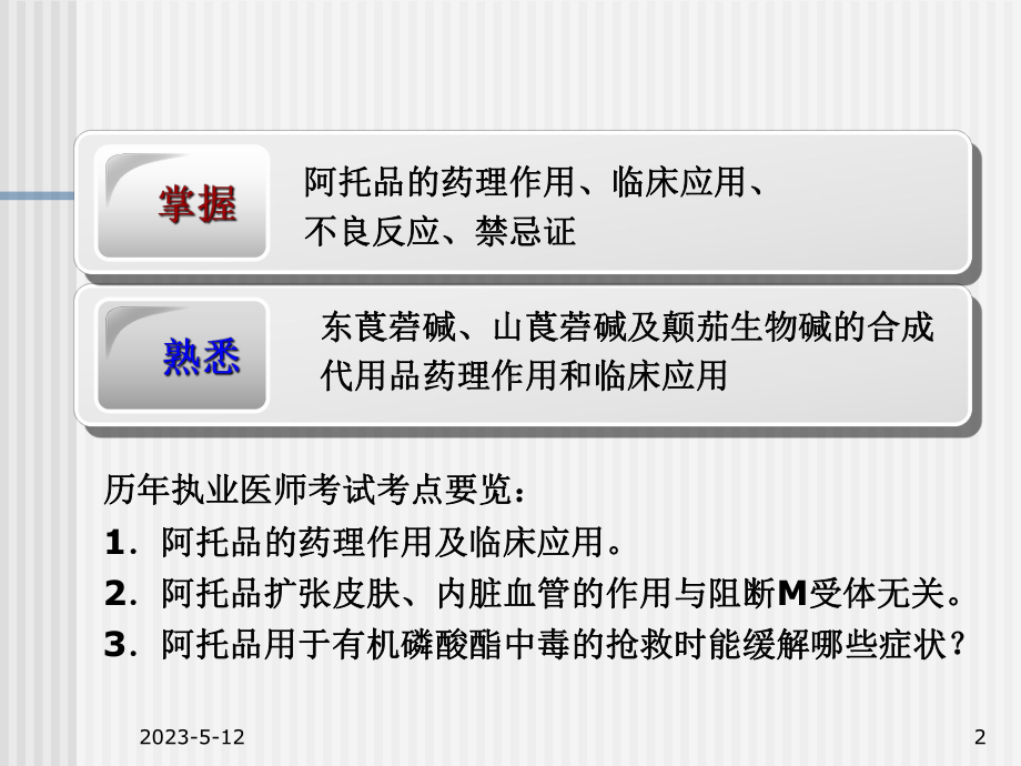 药理学-M胆碱受体阻断药课件.ppt_第2页