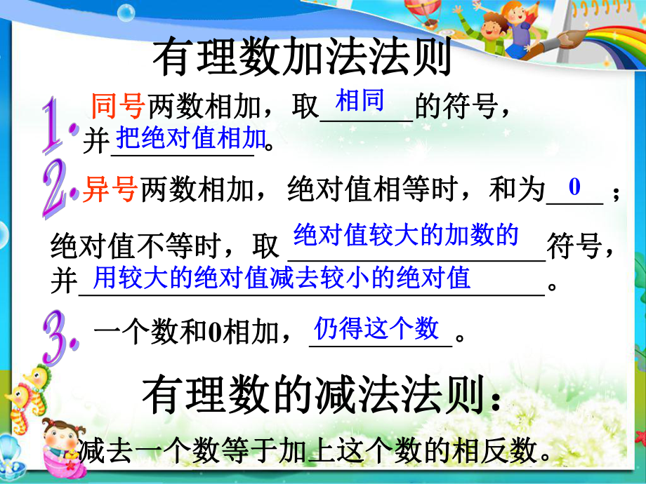 苏教版七年级数学上册25有理数的加法与减法课件4.ppt_第2页