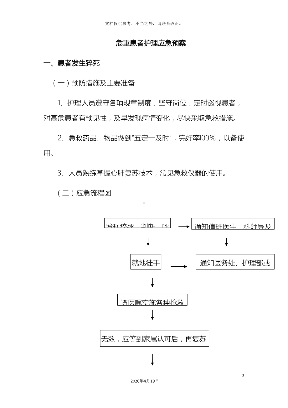 危重患者护理应急预案(DOC 10页).docx_第2页