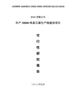 年产30000吨真石漆生产线建设项目可行性研究报告申请备案.doc