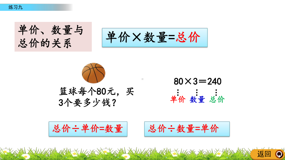 最新人教版小学四年级上册数学《练习九》课件.pptx_第3页