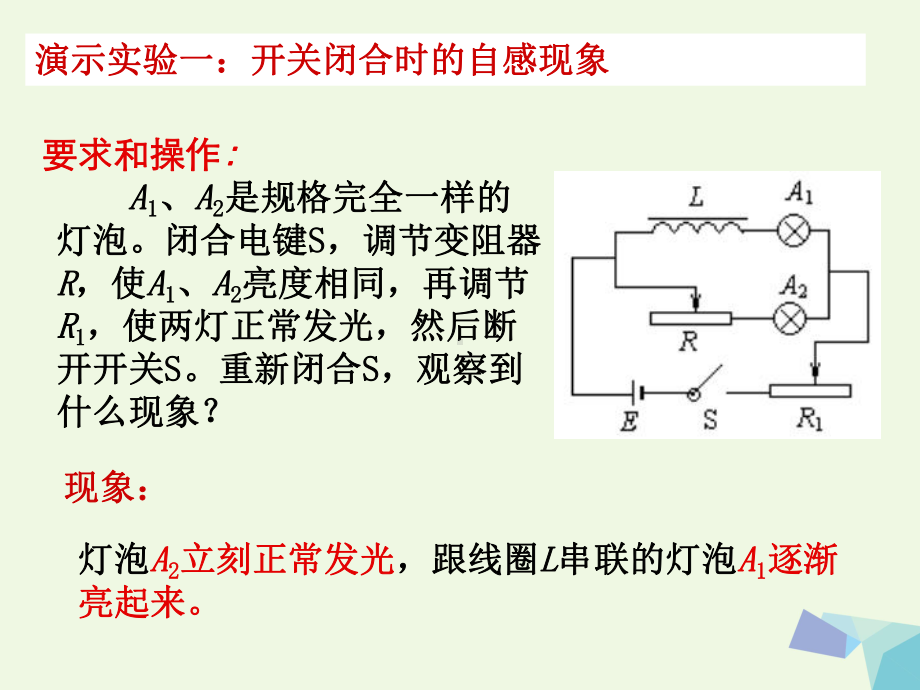 高中物理-自感现象-涡流课件-新人教版选修1-11.ppt_第3页