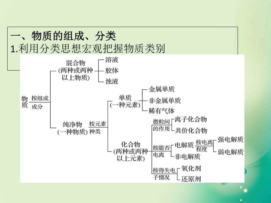 高考化学二轮复习专题01物质的分类化学用语及STSE课件鲁科版.ppt_第2页