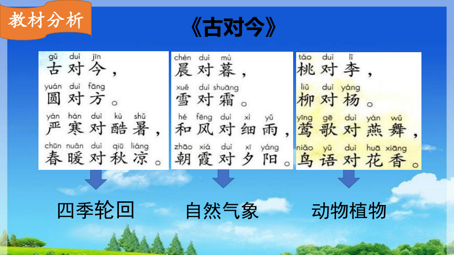 部编版人教版一年级语文下册《古对今》说课课件.ppt_第3页