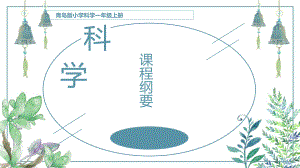 青岛版小学科学一年级上册课程纲要课件.ppt