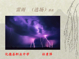 雷雨解析41-语文版课件.ppt