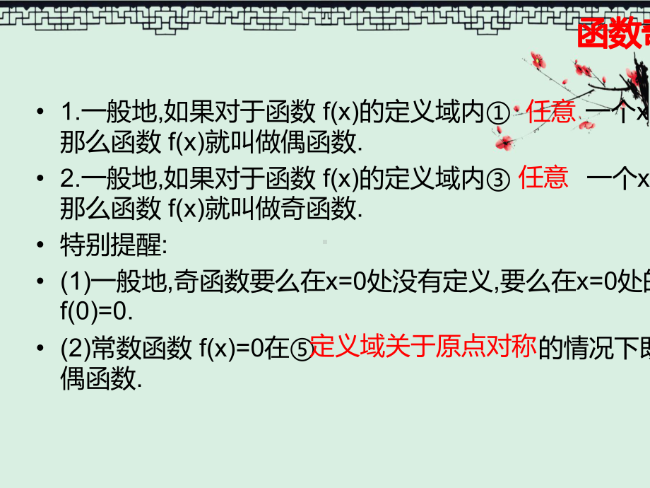 高中数学必修一教学课件132奇偶性.pptx_第3页