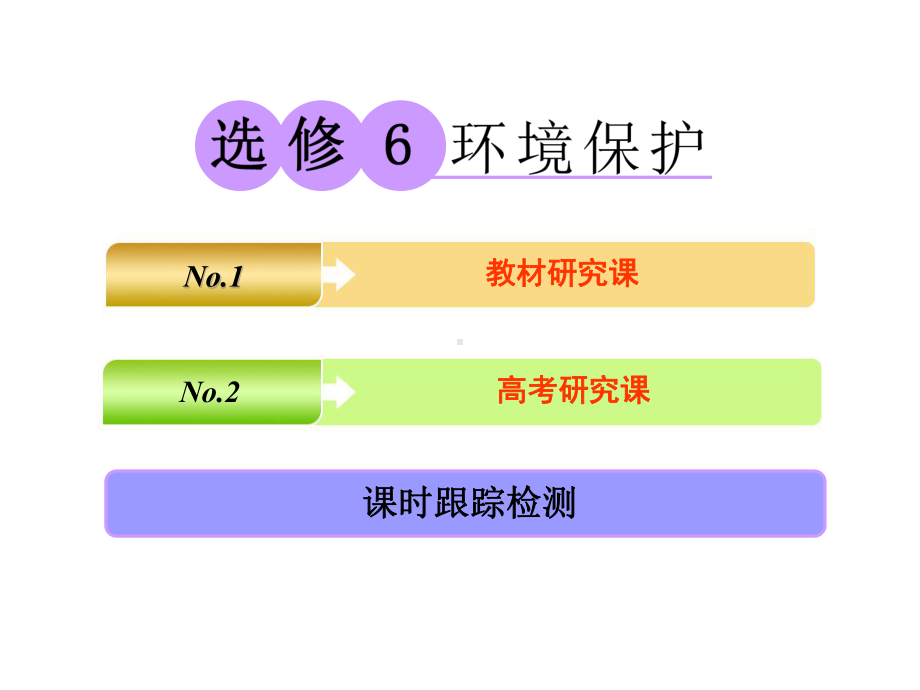 高考地理一轮复习第四部分选考地理环境保护课件.ppt_第1页