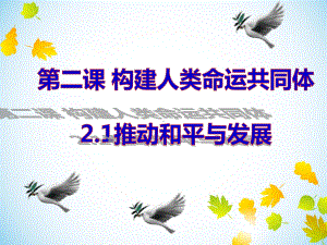 部编版九年级道德与法治下册21-推动和平与发展-(共教学课件)课件.pptx