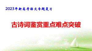 2023年新高考语文专题复习：古诗词鉴赏专题突破 课件31张.pptx