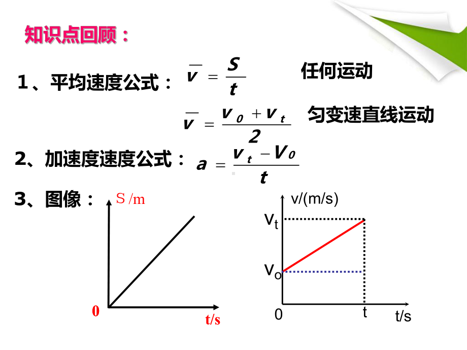 高中物理必修1粤教《第二章探究匀变速直线运动规律第三节从自由落体到匀变速直线运动》310课件-一等奖.ppt_第2页