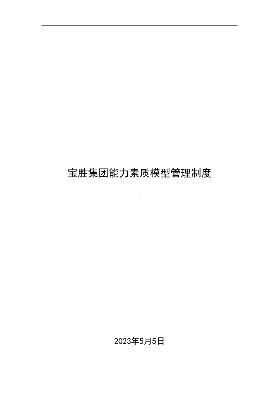 宝胜集团能力素质模型管理制度(DOC 19页).docx_第1页