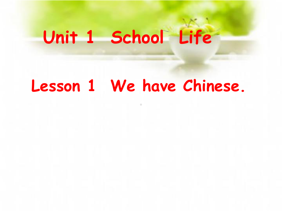 鲁科版四年级英语上册U1-School-life-Lesson-1-We-have-Chinese课件.ppt_第1页