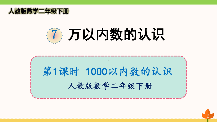 最新人教版数学二年级下册-万以内数的认识《1000以内数的认识》优质课件.ppt_第2页