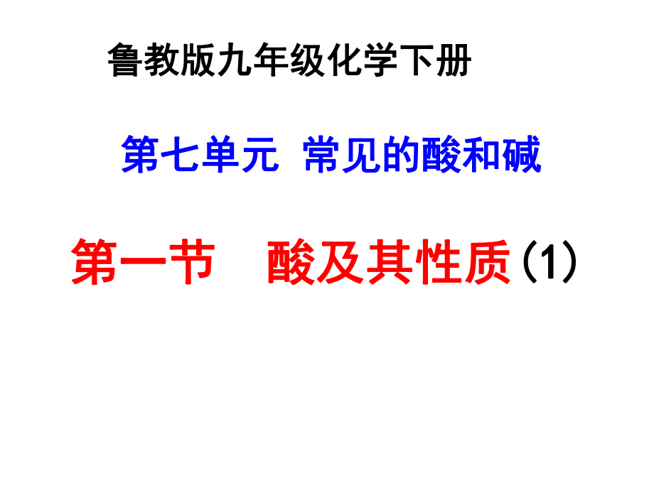 鲁教版九年级化学下册《酸及其性质1》课件.ppt_第1页