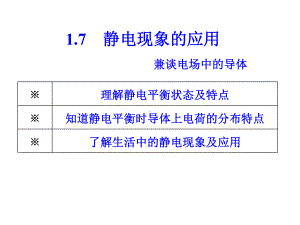 人教版选修3-117-静电现象的应用课件.ppt