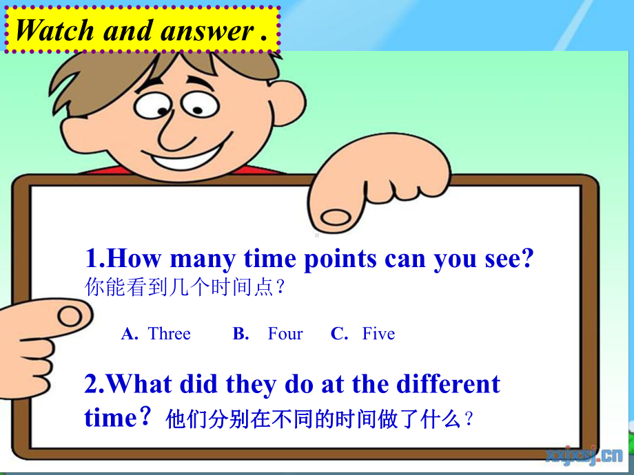 鲁科版英语三年级下册Unit6Time-Lesson3-I-get-up-at-seven课件.pptx_第3页