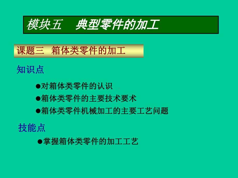 箱体类零件加工工艺课件.ppt_第1页