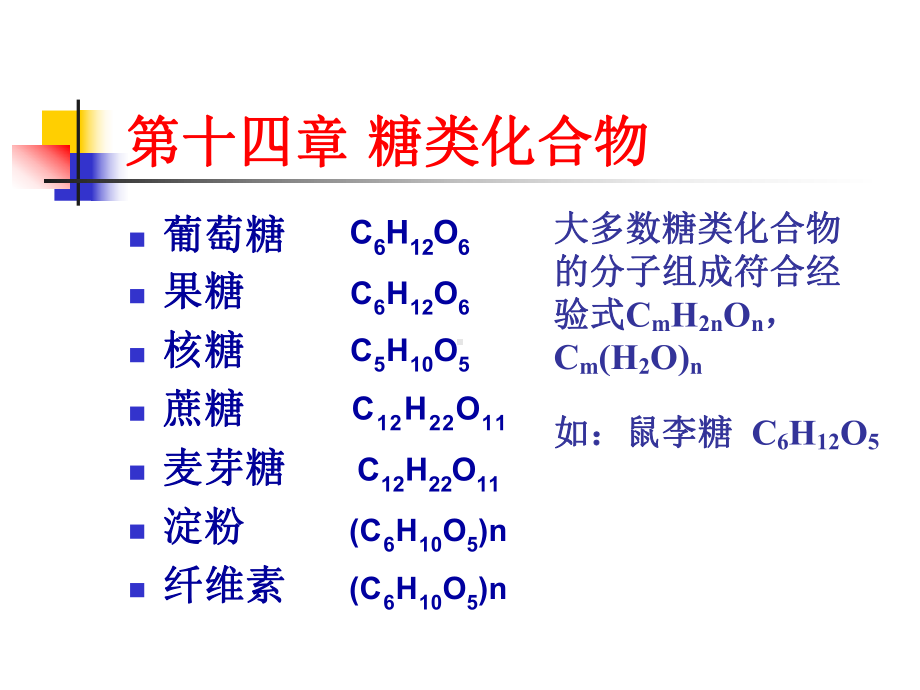 有机化学14糖类化合物-课件.ppt_第1页