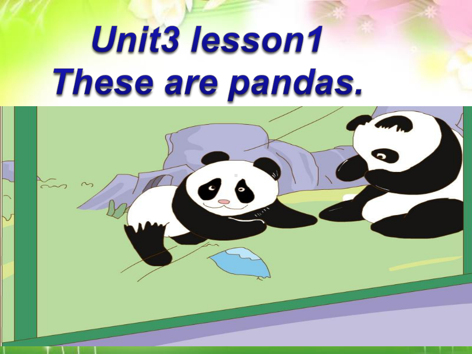 鲁科版小学英语三年级下册Unit-3《Lesson-1-These-are-pandas》课件-.ppt_第3页