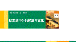 高中历史中外历史纲要上第15课明至清中叶的经济与文化课件.ppt