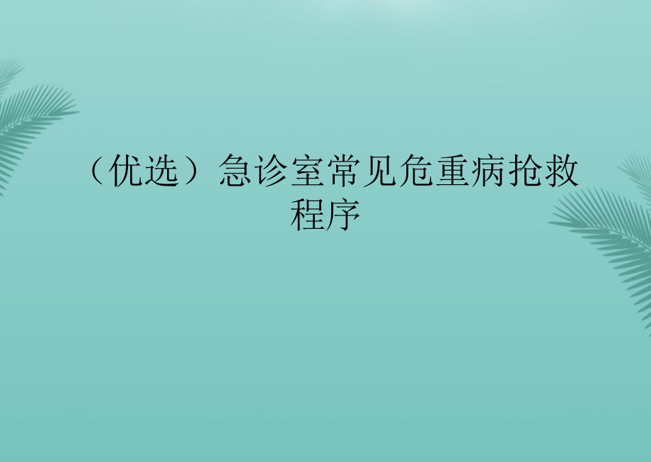 （优秀）急诊室常见危重病抢救程序资料课件.ppt_第2页