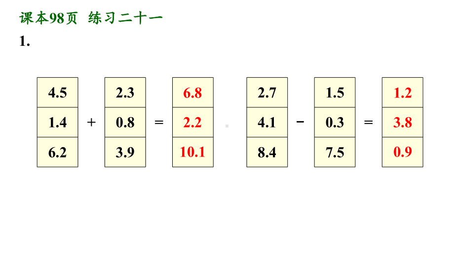 人教版三年级数学下册练习二十一详细答案课件.pptx_第2页