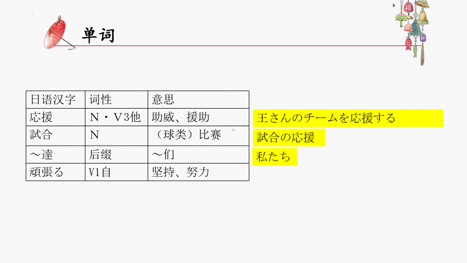 第11课 応援 ppt课件 (j12x6)-2023新人教版《初中日语》必修第一册.pptx_第2页